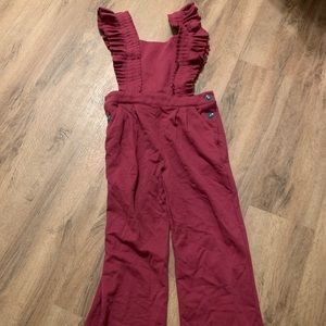 Girls cute purple overalls